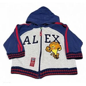 DreamWorks Madagascar Alex Lion Boys 3T Zip Hoodie Jacket Y2K 2005